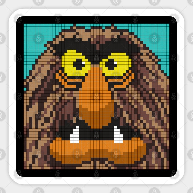 POXELART - Sweetums From The Muppets Sticker by JigongNumpuk